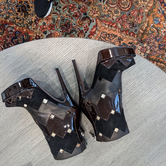 Missoni Chevron peeptoe boots 37.5 stunning! - Picture 12 of 16